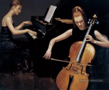 duo Tableau Peinture - Duo 1989 Chinois Chen Yifei